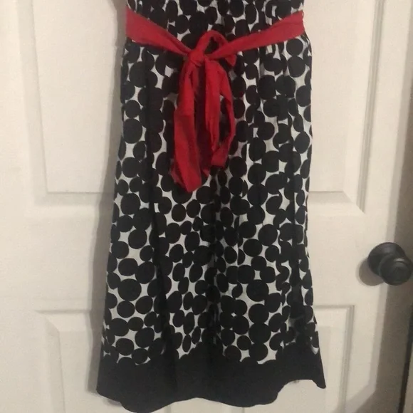 Motherhood maternity ladies dotted dress. - Picture 11 of 14